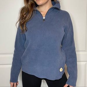 VINTAGE Red Label Hilfiger Denim Blue Sweater Size Medium